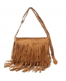 Mode Damen WildLeder Weben Quaste Umhängetasche Messenger Bag Fransen Handtaschen Hohe Qualität