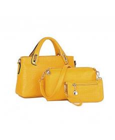 Berühmte Marken Handtaschen Luxus Elegante Weibliche Big Bags Crocodile Damen Pu Leder Handtasche 3 Teile satz