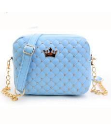 Ausgezeichnete Qualität Damen Tasche Mode Damen Messenger Taschen Niete Kette Umhängetasche Leder Crossbody