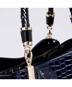 Alligator Leder Damen Handtasche Taschen De Couro Mode Berühmte Marken Umhängetasche Schwarze Tasche Damen