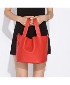 100% echtem Leder garantiert rindLederDamen Handtasche marke dame lock beutel weiblichen Handtasche eimer Taschen