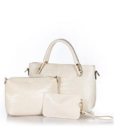 Damen Handtaschen 3 Sätze PU Leder Handtasche Damen Messenger Bags Damen Totebeutel Handtasche Schultertasche
