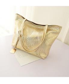 Umhängetaschen Heiße Beiläufige Krokodil Damen Große Einkaufstasche Damen Handtaschen Metallic