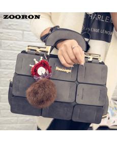 Die neue frühjahr sommer Damen Tasche naht Boston Tasche geneigten schulterbeutel Damen Leder Handtaschen