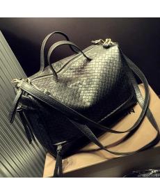 Weave Damen Messenger Bags Retro Damen Tasche Hohe Kapazität Damen LederHandtaschen Schultertasche