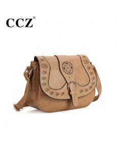 Damen Umhängetasche Aushöhlen bolsa feminina bolso mujer Leder Umhängetasche Sattel Crossbody