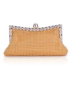 Damen Handtasche Taschen neue Kupplungen beiläufigen Dame Damen Partei Kristall Abendtaschen Geschenk Goldene