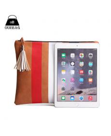 Mode Damen Handtasche Casual Tag Kupplung Pu Leder Streifen Taschen Europäischen und Amerikanischen Stil