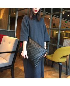 Mode Damen Weben Handtaschen Leder Tasche Europäischen Amerikanische Stil Abendtaschen Vintage Dame Umschlag