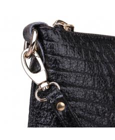 Split Leder Damen Handtaschen Umschlag Geldbörsen Vintage Krokodil Abendgesellschaft Wristlet Handtaschen Kleine
