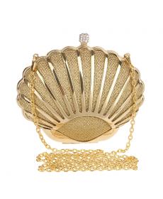 Shell design Damen Abendtaschen mischfarbe krawatte diamanten Handtaschen mit Kette schulter Umhängetasche