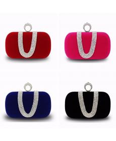 Damen Abend Diamanten besetzte Handtasche Neue Mode Europa Luxus Weibliche Beutel Damen Strass Bankett Diamant