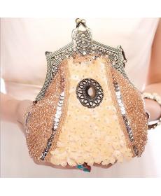 HEIßER  Neue Abendtasche Handgemachte Glasperlen Kupplung Zarten Bankett Taschen Vintage Hochzeit Geldbörse