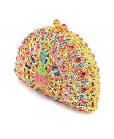 Luxus kristall Abendtasche pfau clutch diamant partei Geldbörse pochette Soiree Damen abend Handtasche