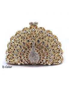 Luxus Kristall Abendtasche Pfau Diamant Kupplung Damen Abend Handtasche Hochzeit Geldbörse Bling Bankett Tasche