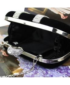 partei Damen Tasche kupplung strass Handtasche ring braut Abend schulter Kette