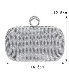 Heißer verkauf finger ringe diamanten kupplung Geldbörse Abendtaschen mischfarbe strass Abendtasche kleine