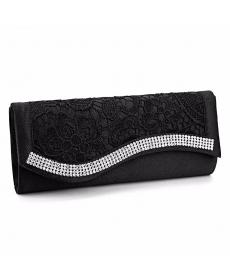 Hight Fashion Handtasche Blumenspitze Stain Kristall Eleganz Abendtaschen Hochzeit Brautjungfer Handtasche Charme