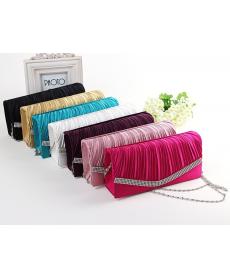klassische Damen satin gold blau schwarz weiß gold lila hochzeit Handtasche Kupplung Partei prom Abendtasche