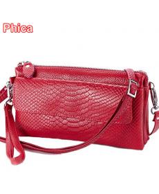 Russischen Mode Umhängetasche Damen Clutch Wristlets Organizer Wallets für Geld Ledertasche