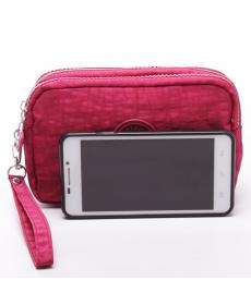 Koreanischen Stil Neue Marke Mode Veranstalter Damen Plain Nylon Satchel Handtasche Kupplung Zip Geldbörse