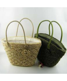neuankömmling designer hochwertige mode stroh strand Tasche rattan gewebt tote Handtasche Damen Strand sommer