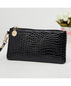 Mode Damen Brieftaschen Und Geldbörsen Neue Stein Muster Leder Tag Kupplungs Geldbeutel Handtaschen Wristlet Tasche