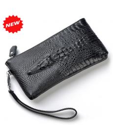 mode Krokodil 100% Echtes Leder Armband Tag Kupplung Abendtaschen Damen Handytasche Geldbörse