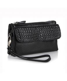 Großhandel spitzenqualität Damen echt Leder armband abend kupplung weiblichen Handtasche messenger bags