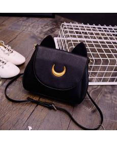 Vogue sommer Begrenzte Sailor Moon Tasche Damen Handtasche Schwarze Weiße Katze Luna Mond Damen Messenger