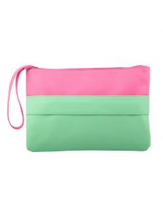 Mode Damen Handtasche Solide Patchwork Dame Tageskupplungen Neue Mode Weichen Mädchen Zipper Packet Mode Kurzen