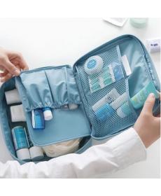 neuankömmling große kapazität Kosmetiktasche korean make up Tasche dot Damen Handtasche portable