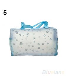Blumendruck Transparent Wasserdicht Make up Kosmetiktasche Reisewaschbeautycase Toiletten bade Tasche