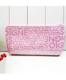 kundenspezifische gestreifte make up Tasche werbegeschenke weiblichen Koreanischen Kosmetischen eintritt paket