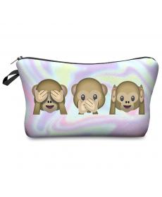 3D Druck Make Up Taschen Mit Multicolor Muster Nette Kosmetik Pouchs Für Reise Damen Beutel Damen KosmetikTasche