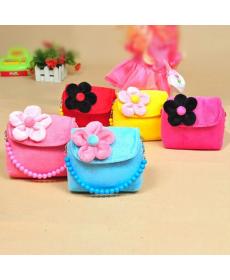 Schöne Stereoskopischen Blumen Plüsch Umhängetasche Prinzessin Paket Für Babys Kinder Kindergarten