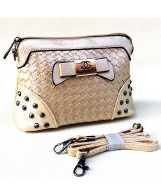 Neuen Damen Leder Handtasche Mode Lingge Schultertasche Kupplung Tote Geldbeutel Hobo Messenger Doppel Metall Bogen