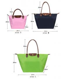 Französisch marke Damen lange nylon vintage Tasche griff warenkorb schulter Handtaschen falten