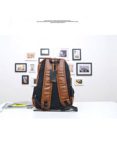 top qualität marke mode schwarz echtes Leder Herren Rucksäcke adrette braun Damen Rucksack bolsas