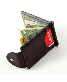 Ausgezeichnete Qualität Neue Herren Geld Clip Leder Brieftasche Clamp Für Geld Mit Karte Halten Luxus