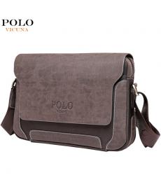 POLO Berühmte Marke Geschäfts Echtes Leder Messenger Bags Für Herren Matt Echt Leder