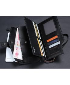 Herren haspmappe Reißverschluss Tasche männlichen kupplung multifunktions gute Leder Geldbörsen lange