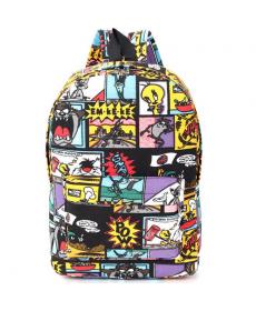 Hippie Facebook Leinwand Rucksäcke Schüler Schultasche Cartoon mc Druck Rucksack Outdoor Travel Pack Graffiti