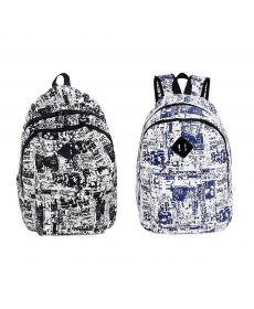 Damen Leinwand Rucksack Mode Graffiti Schulter Schultasche Rucksäcke für Teenager Mädchen Sport Reise