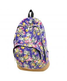 Retro Damen Leinwand ReiseRucksack Hobo Schultasche Satchel Rucksack floral bedruckte Rucksäcke