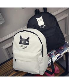 neuen japanischen katze Schule leinwand Rucksack für Damen Teenager Mädchen paar cartoon College Wind