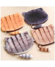 neuen Kleinen Schwanz Katze Geldbörse Nette Kinder Cartoon Brieftasche Kawaii Tasche Münzfach Geldbörse