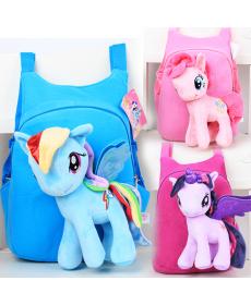 Neue Marke Qualitäts nette 3D My Little Pony Minion plüsch Rucksack kinder Umhängetasche Cartoon Schultasche