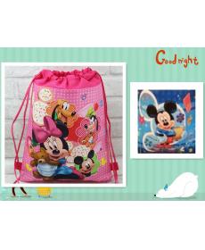 Hohe qulity Qute Minnie Schultasche Vlies String Schuh Rucksack Einkaufstasche für Jungen und Mädchen