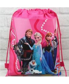 Minion Elsa gmy Schultasche Vlies String Schuh Rucksack Einkaufstasche für Jungen und Mädchen Kinder